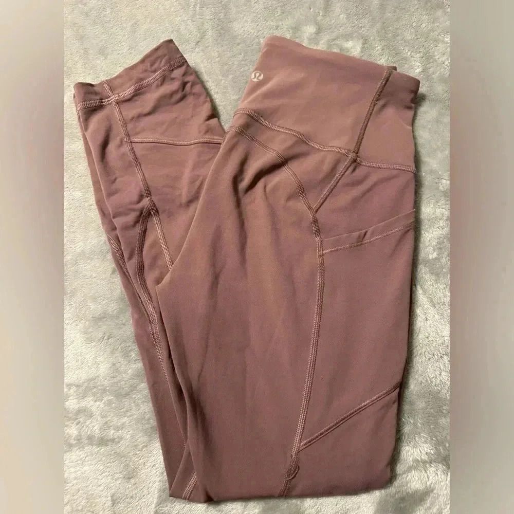 Lululemon All The Right Places Crop II *23" Color Cassis Size 6